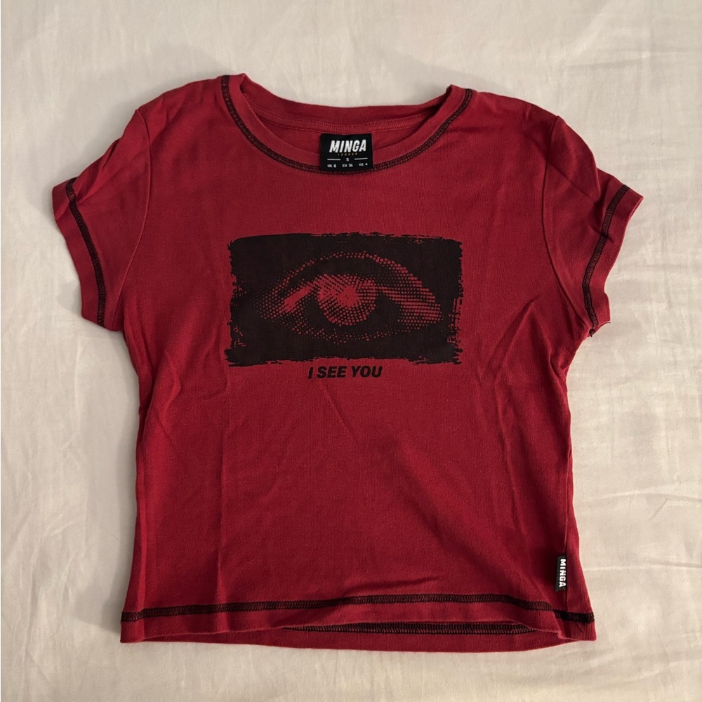 Minga London graphic tee - “I see you” design